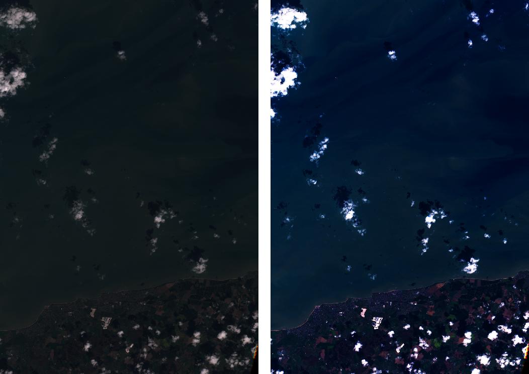 remote sensing Raw Sentinel 2 jp2 to RGB geotiff Geographic