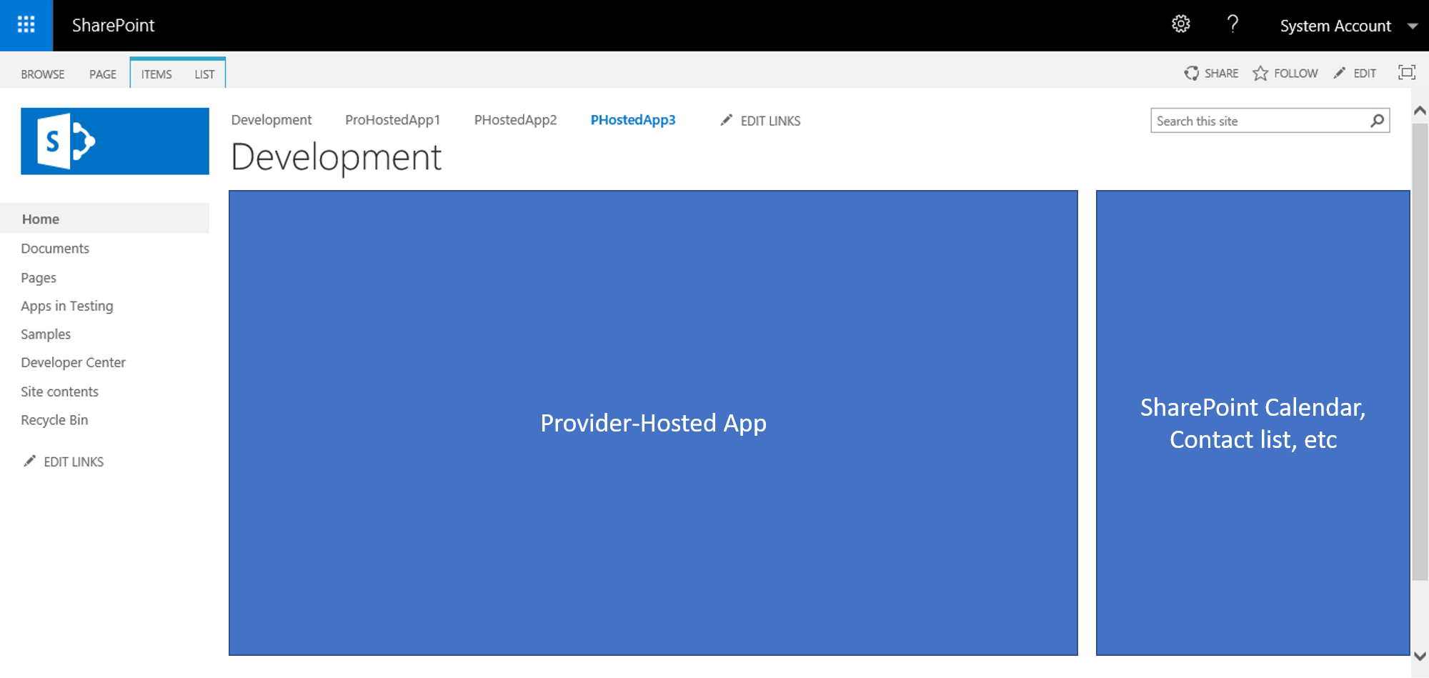 development Is it possible to have external providerhosted app work