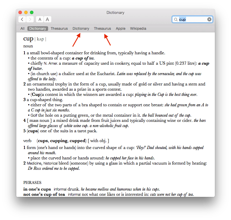 macos Dictionary + Thesaurus items duplicated Ask Different