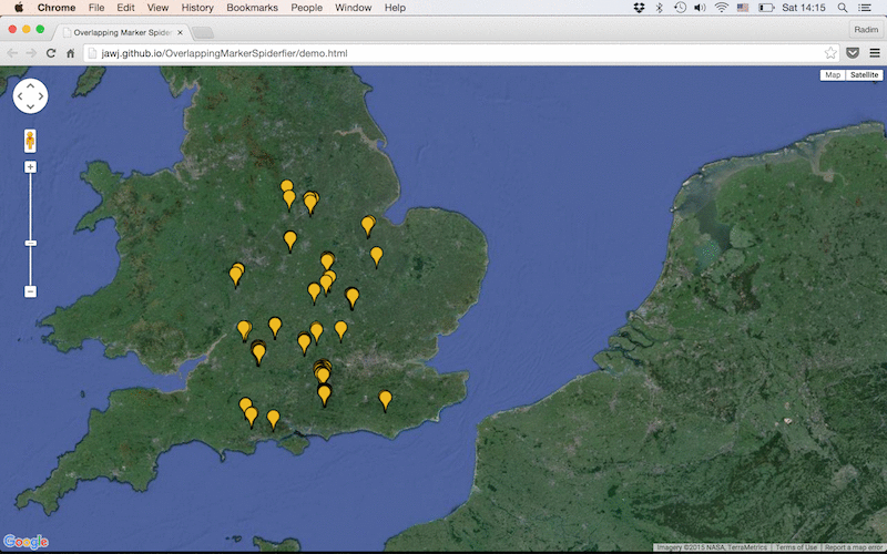javascript Google Maps OverlappingMarkerSpiderfier custom icon Stack Overflow