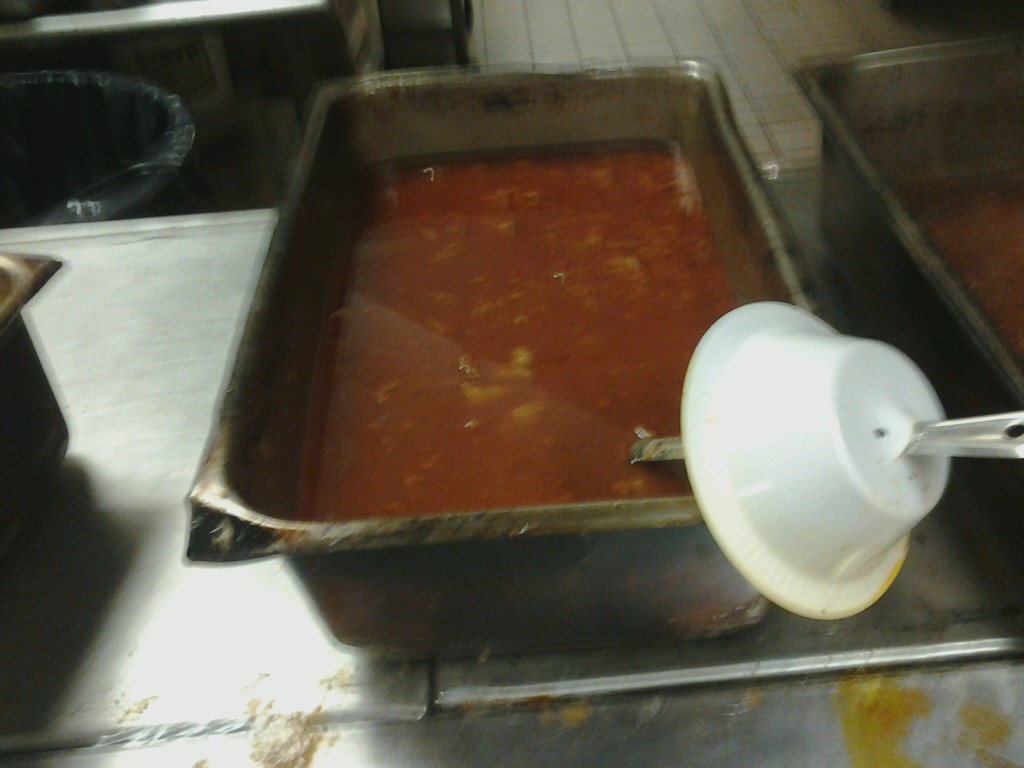 kitchen How to stop a serving spoon from falling into the food