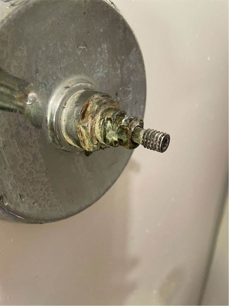 plumbing Old shower handle…can not turn hot/cold lever or handle