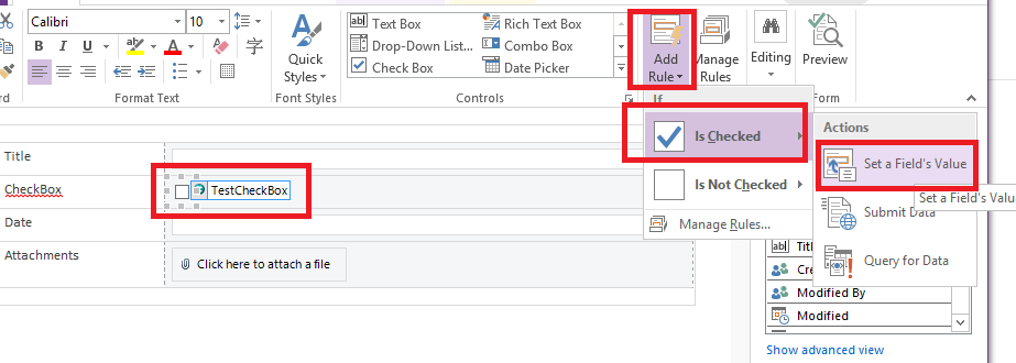 sharepoint Display date based on condition of check box Stack Overflow