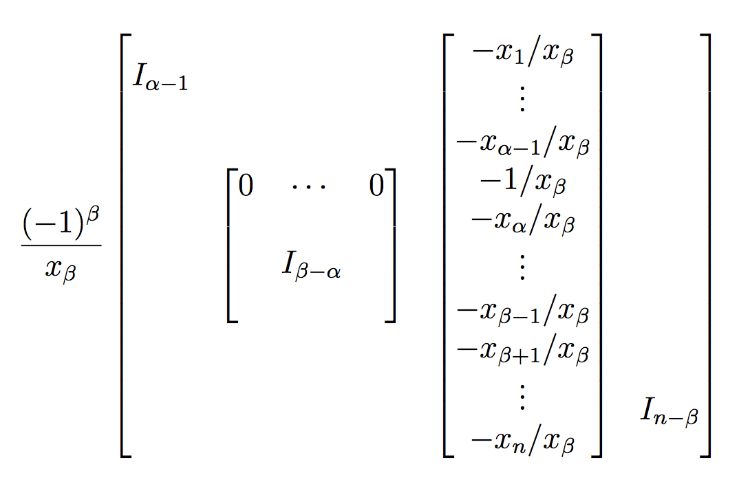 matrices Match thickness and placement of lines in vmatrix and