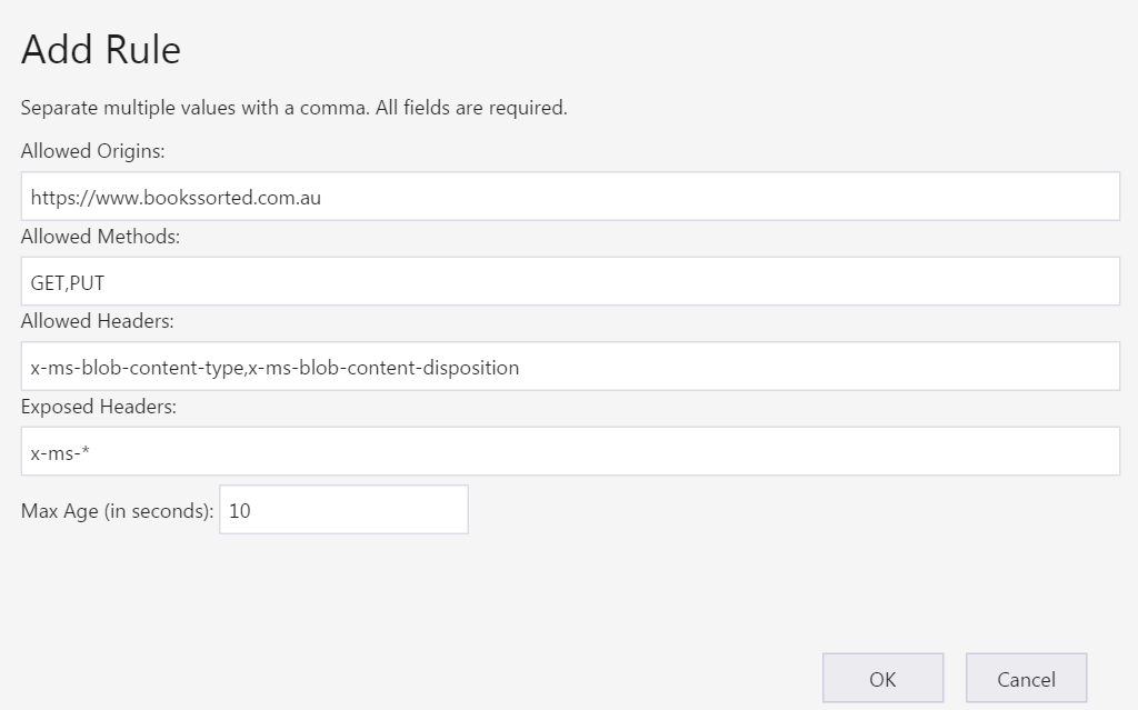 How do I enable CORS on Azure Storage Blob Stack Overflow