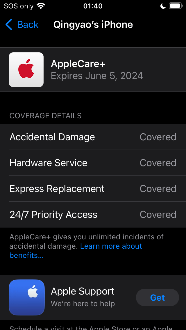 iphone Will AppleCare+ repair a device not originally purchased by me