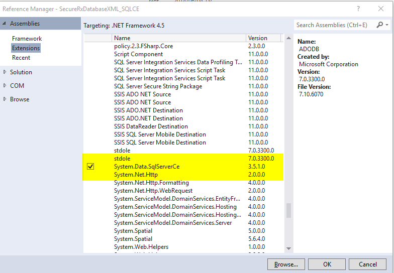 SQL CE 4.0 in Reference Manager of VS Stack Overflow