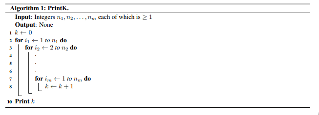vertical alignment How can I write an algorithm in latex