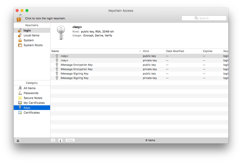 xcode No key in keychain access Stack Overflow