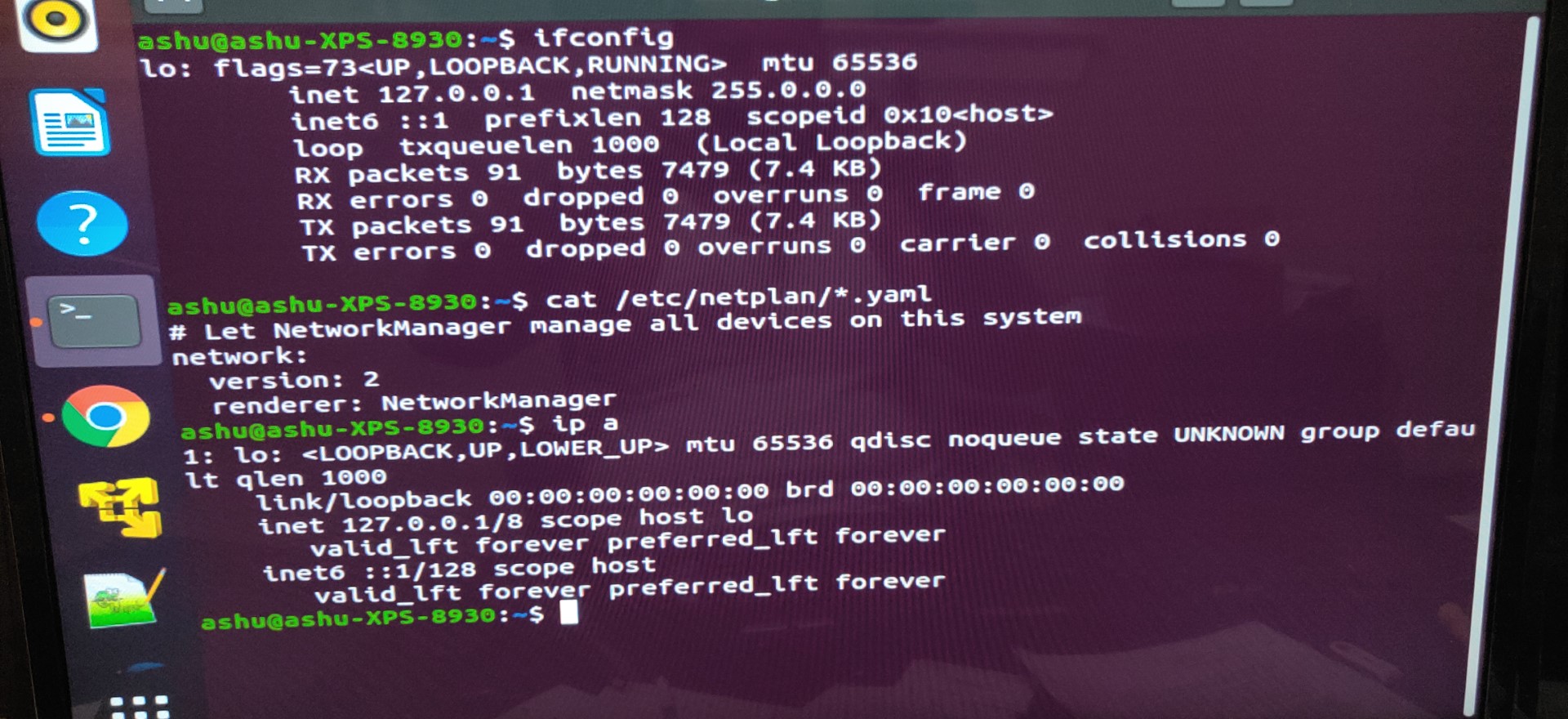 networking Ubuntu Linux 20.04 LTS couldn't recognize