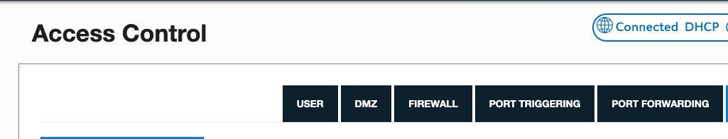 to the local Fst 5260 router returns "Connection