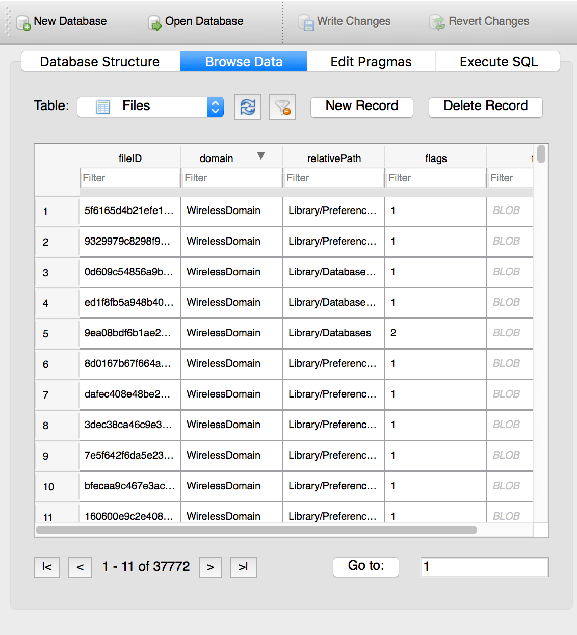 ios How to read itunes backup file (Manifest.db) Stack Overflow