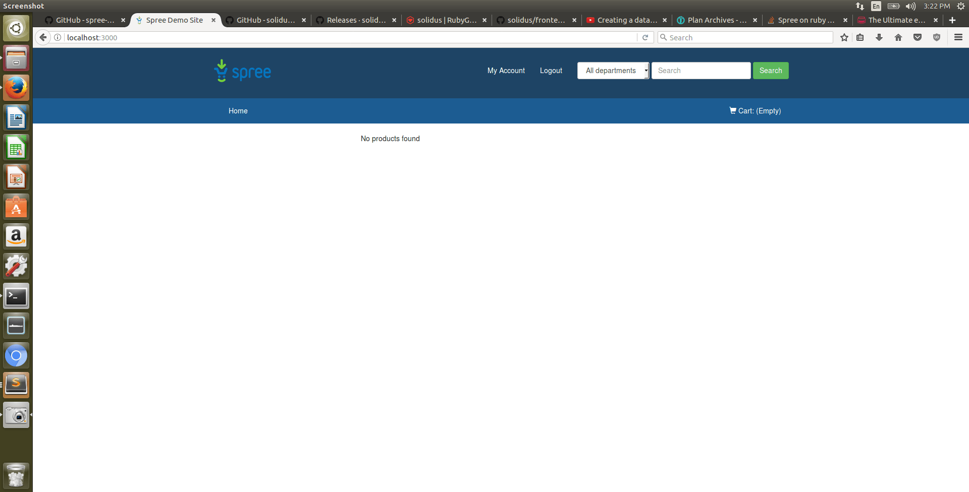 Spree on ruby on rails (No products / Admin panel issue) Stack Overflow