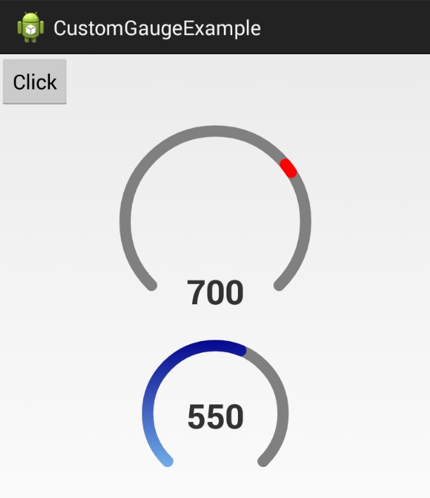 Simple gauge view like speedmeter in android? Stack Overflow