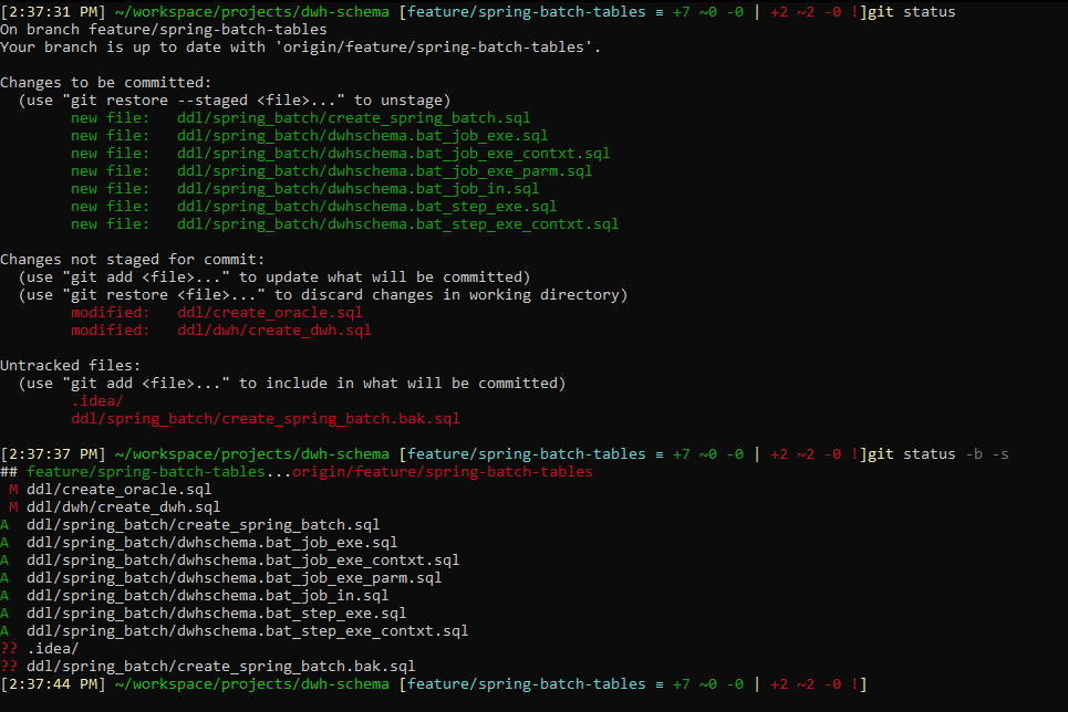 How to show changes in Git and some Git diffs in detail
