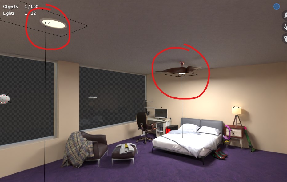 lighting objects not showing in render Blender Stack Exchange