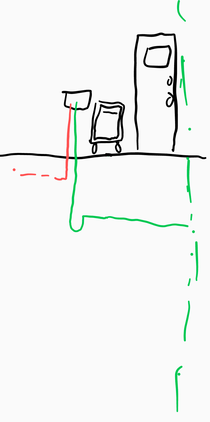 plumbing Ptrap underfloor for stand alone dishwasher Home