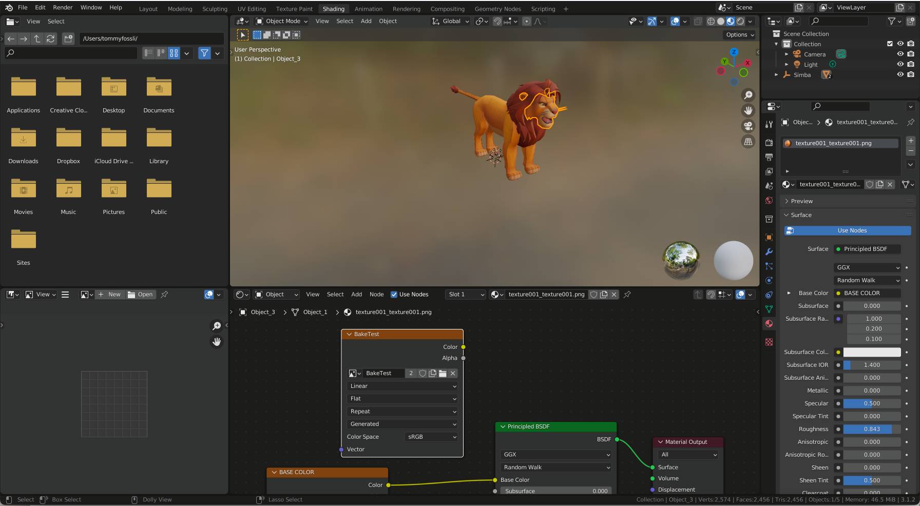 render Blender textures overlapping when baking from two to one