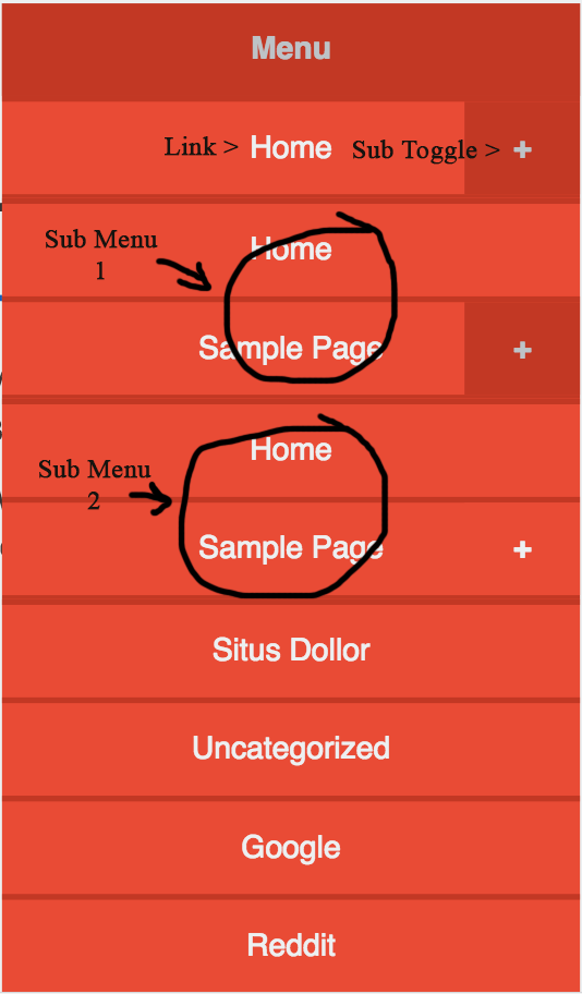 navigation How to display sub menus on mobile? User Experience