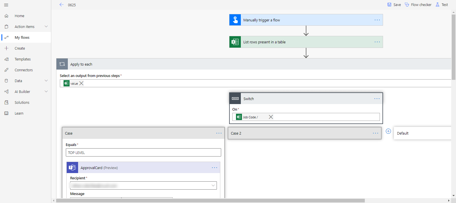 json Set Adaptive Card to Currency With Parameter From Apply to Each