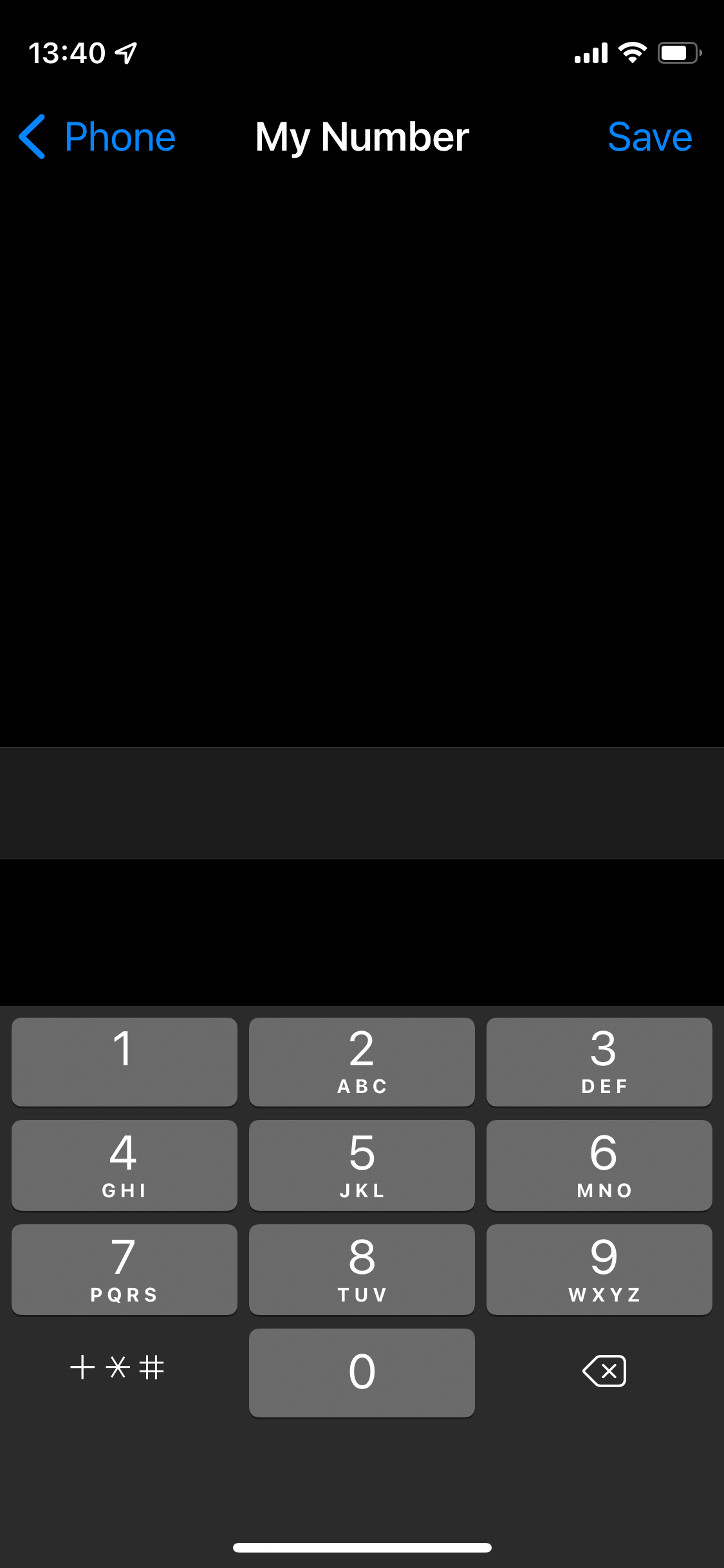 iphone How can I copy my SIM card's phone number to the clipboard
