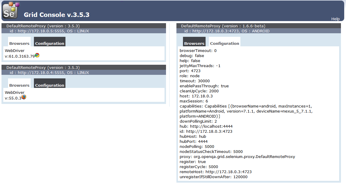 angular Selenium grid with appium android and protractor