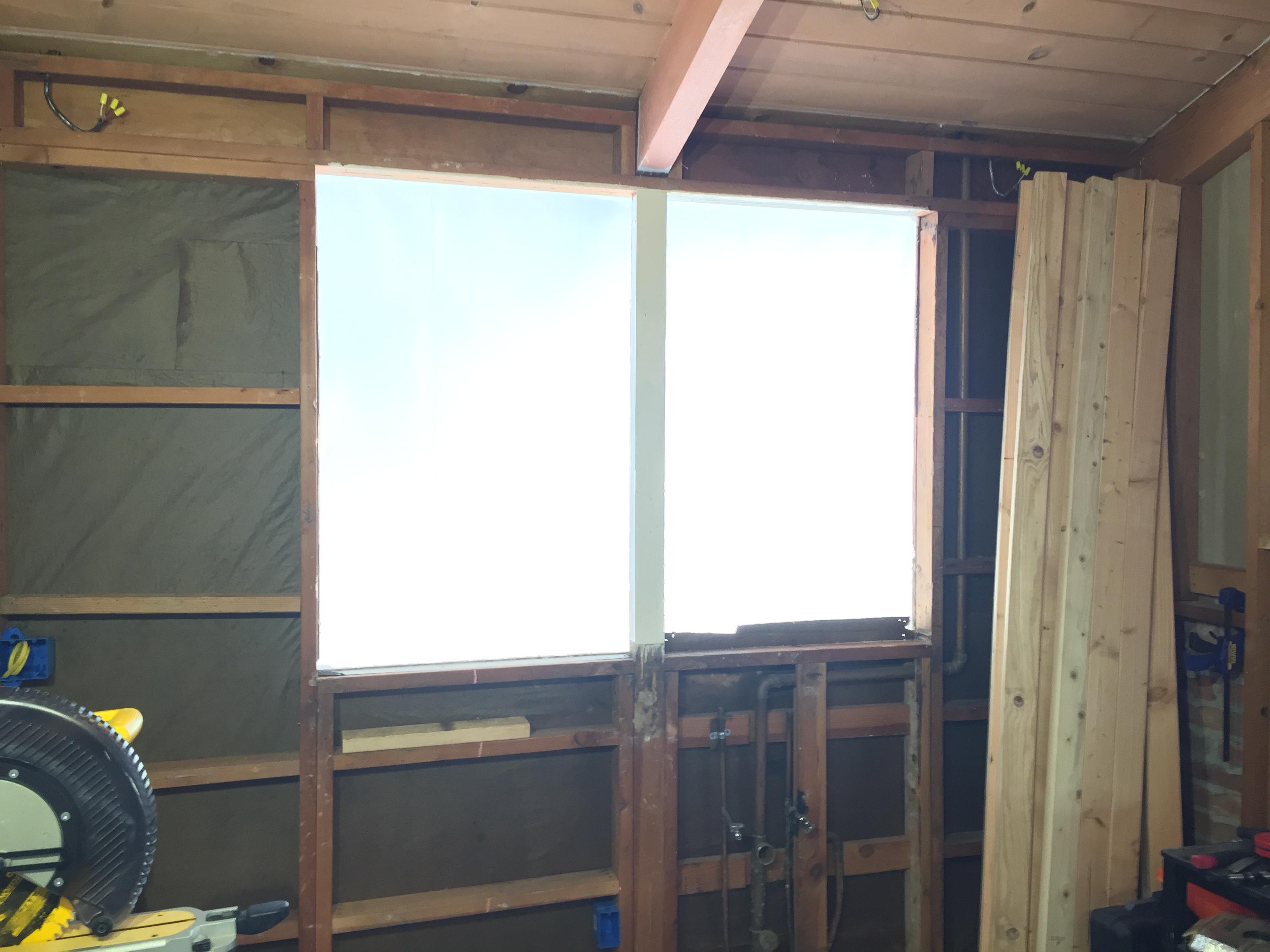 load bearing Framing a window directly through a post in postand