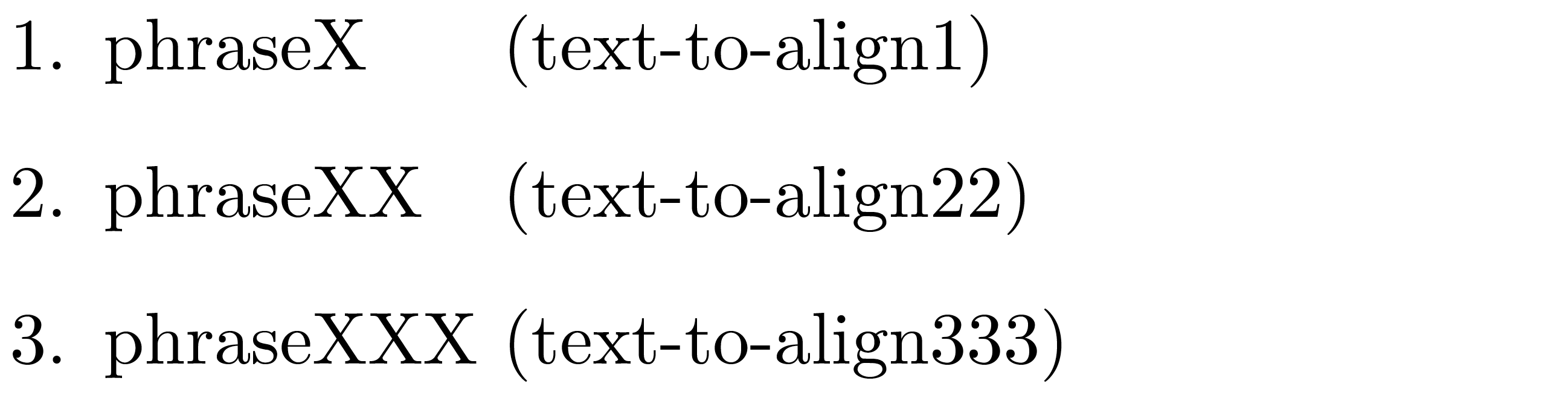 itemize Vertical Alignment Within Itemized List TeX LaTeX Stack