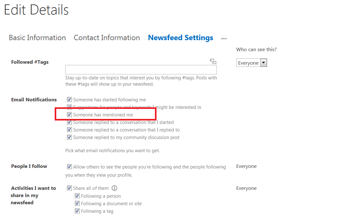 2013 Mentioning someone will not send any email notifications