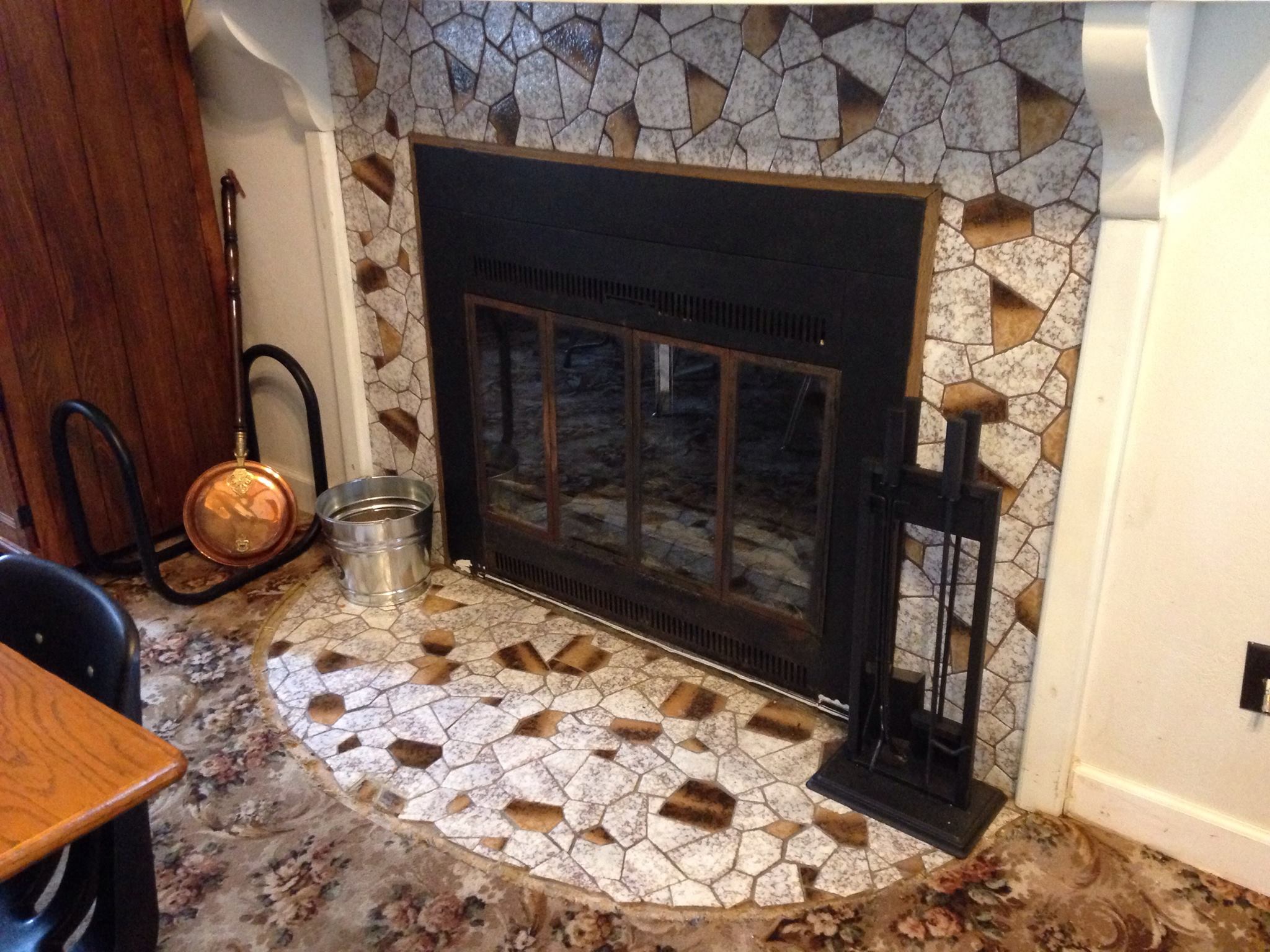 carpet What can be used to fill a wide gap on a curved hearth? Home