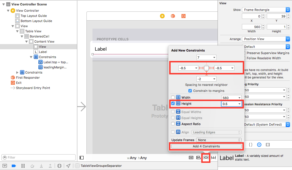 xcode Using float values in storyboard Stack Overflow