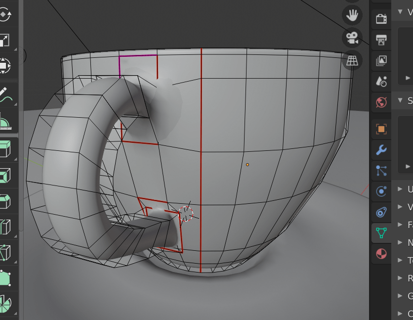edges How to uv unwrap the handle of my mesh separately? Blender