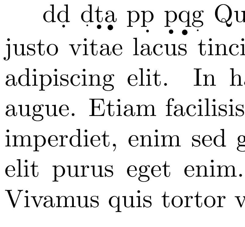 fonts How to increase size of the diacritic/accent mark selectively