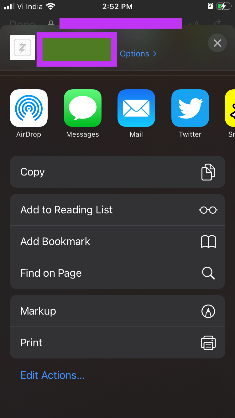javascript Open links in main Safari browser instead of View PWA