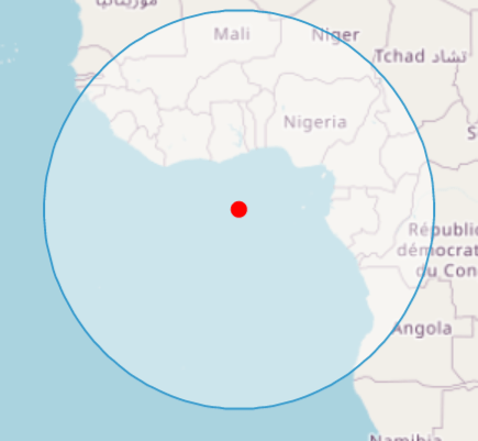 Circle Around Point On Map Javascript - How To Create A Circle Based On The Point On The Map In Openlayers - Stack Overflow