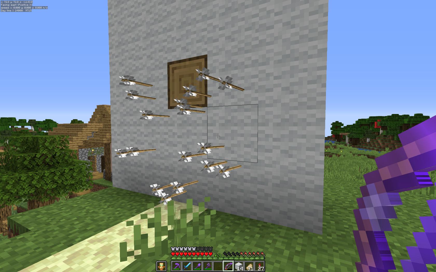 minecraft java edition Projectiles extremely inaccurate on our server