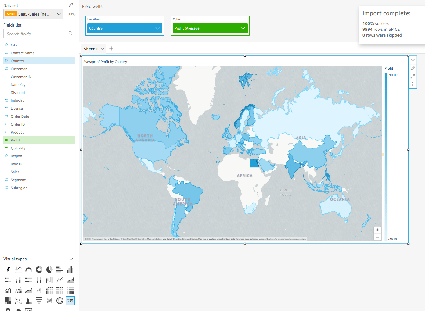 Maps for other countries in Amazon Quicksight Stack Overflow