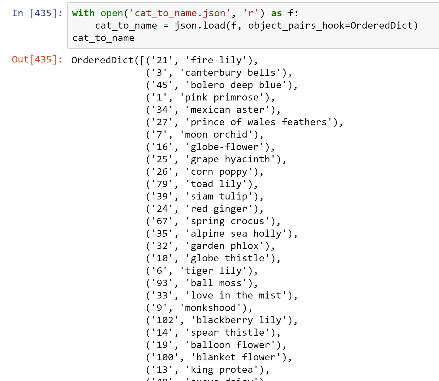 python 3.x How to get the keys of dictionary with its original order