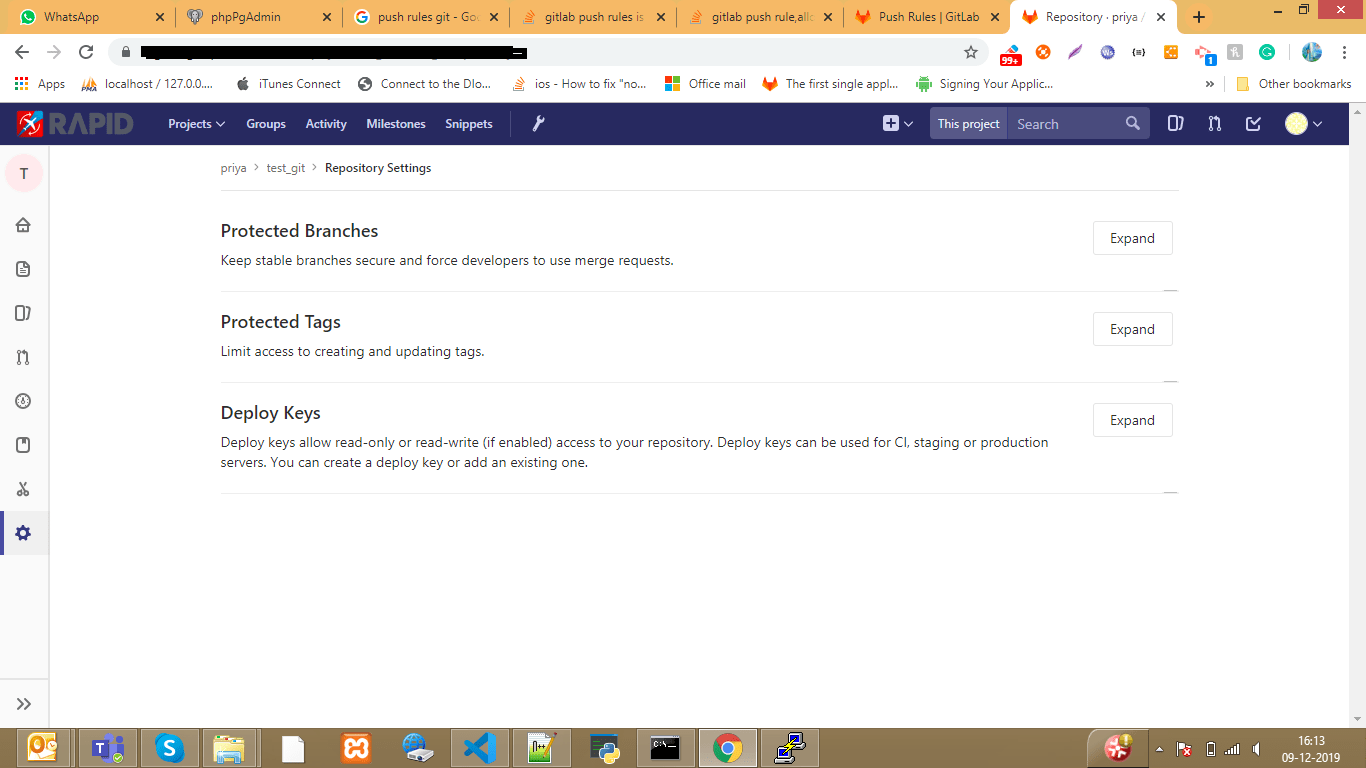 git How to Enable push rules in Gitlab Stack Overflow