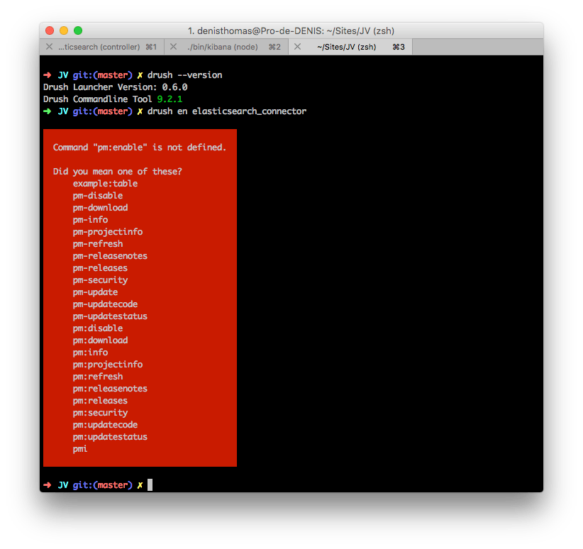 drupal Drush 9 pmenable is not defined." Stack Overflow