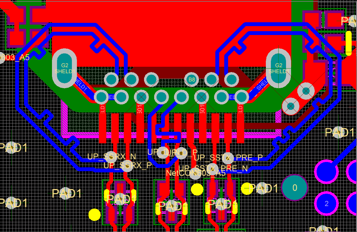 pcb design Properly route through hole USBC Electrical Engineering