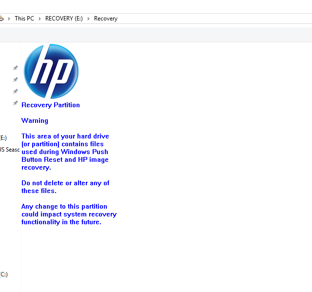 windows 10 - Recover files from HP recovery partition - Super User