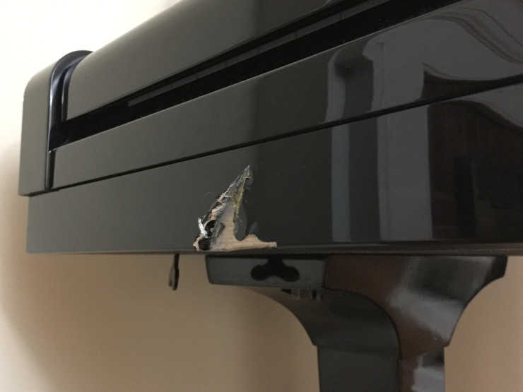 wood How to repair a piano that was damaged during a move? Home