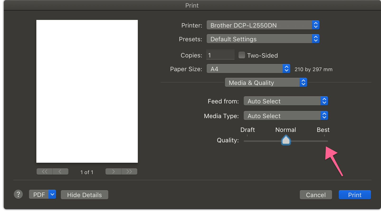 macos Set print quality to ‘Best’ by default Ask Different