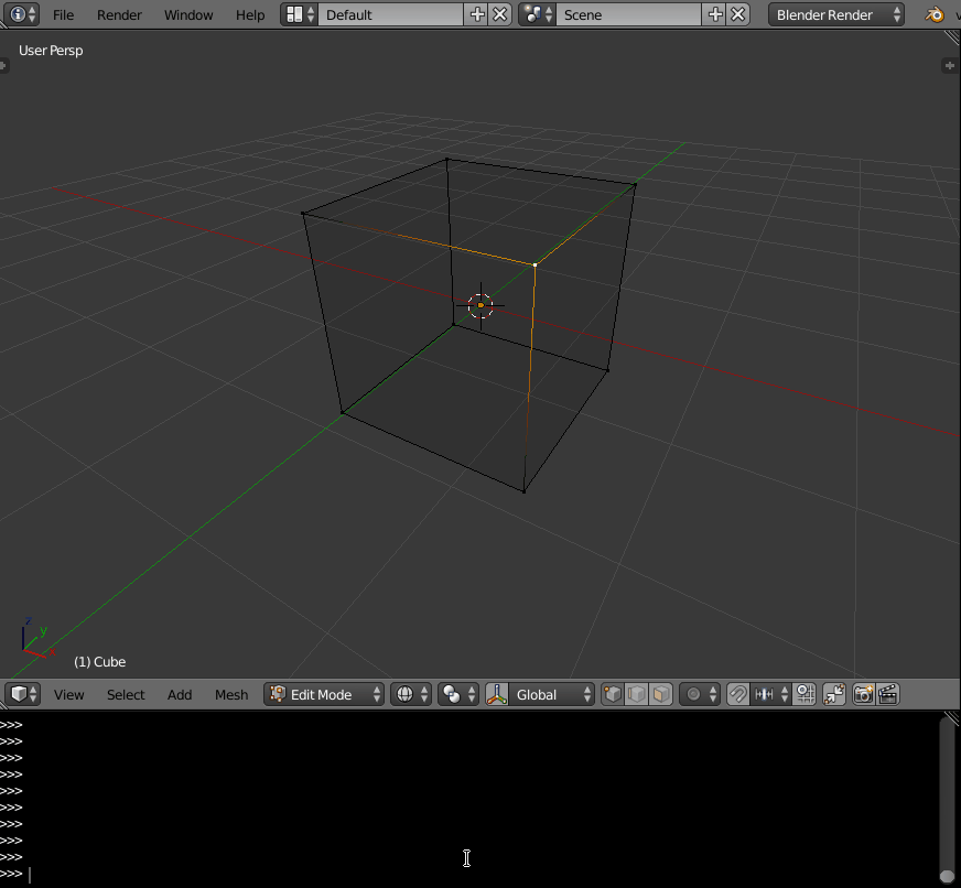 python Selecting other vertices connected to a selected vertex of a