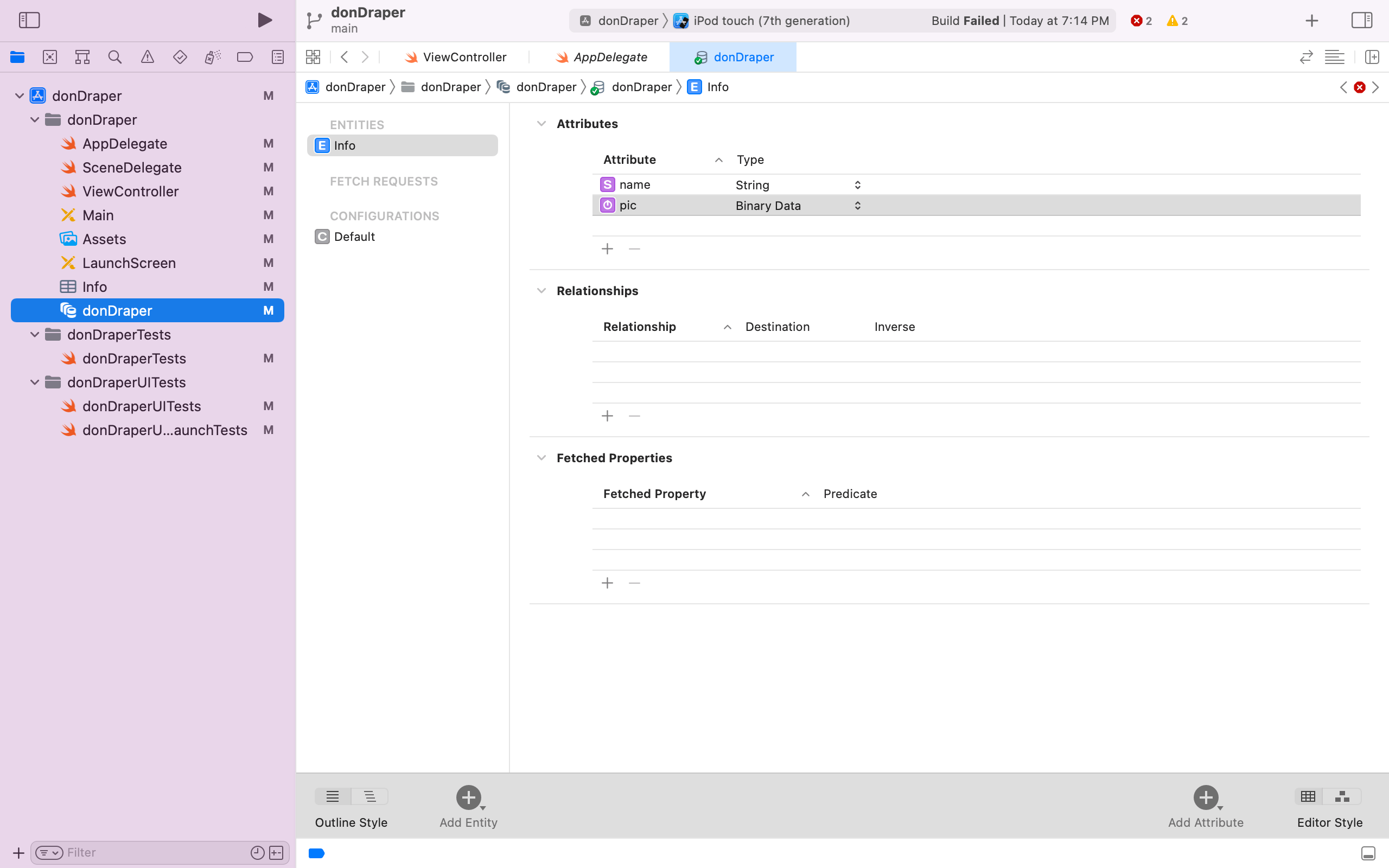 swift fetch last item in binary data set for display Stack Overflow
