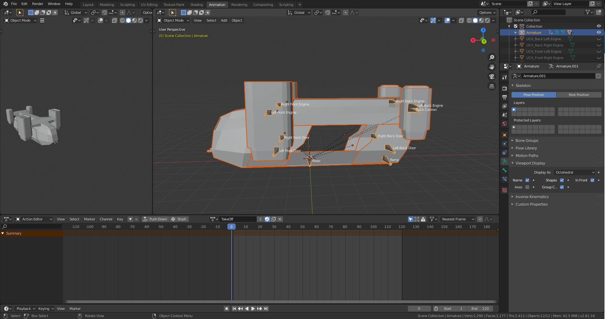 animation Origin point not moving with armature Blender Stack Exchange