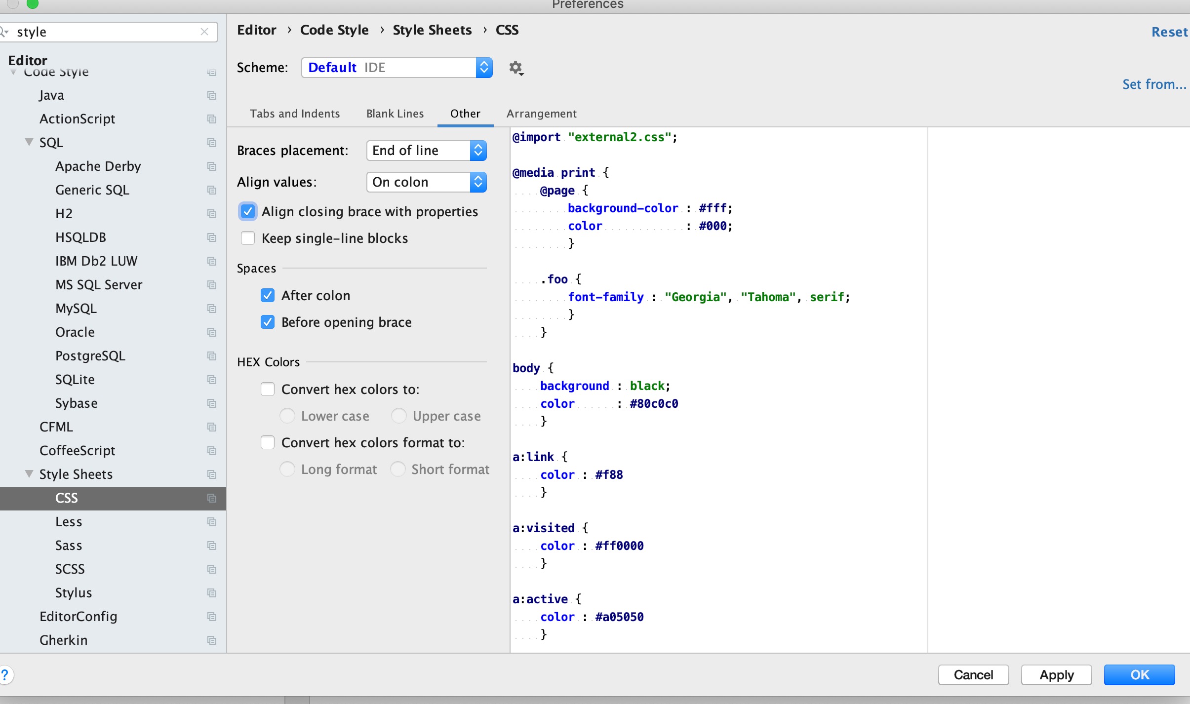 Intellij setting code columns with shortcut key Stack Overflow