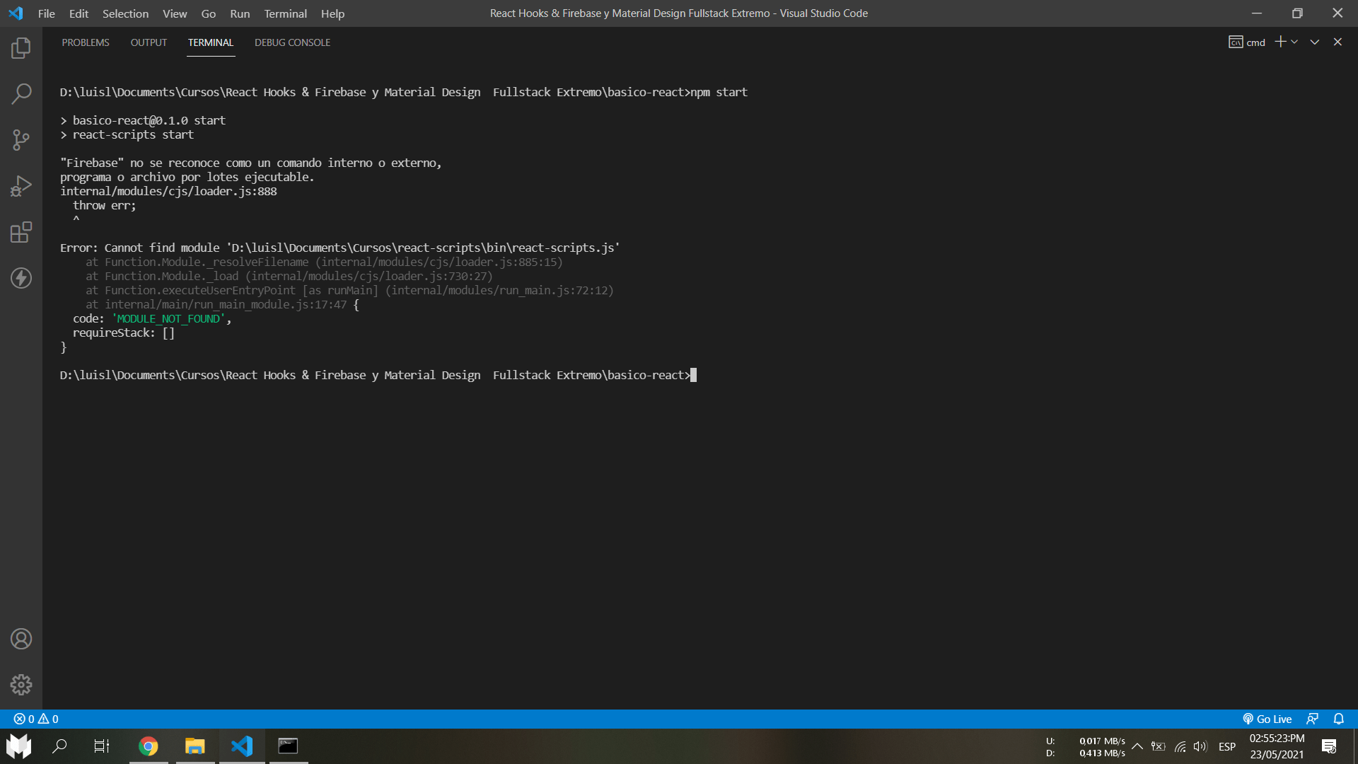 Visual Studio Code Terminal Npm Command Not Found Printable Forms