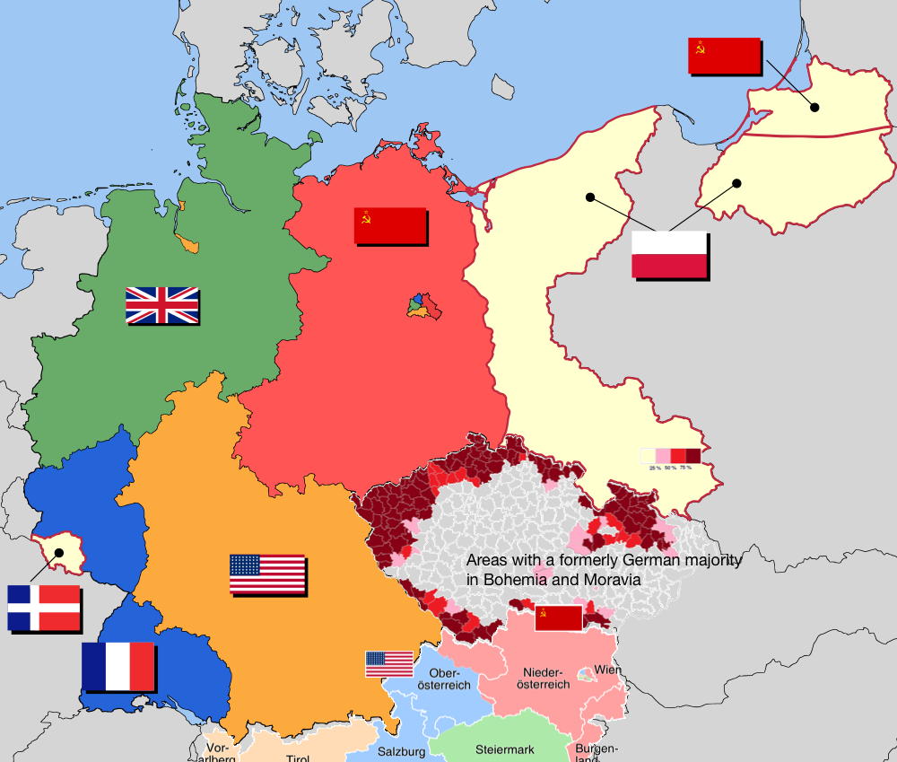 Why did the expelled Sudeten Germans and Danube Germans go to Germany